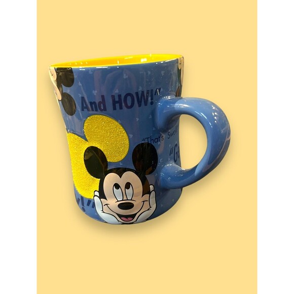 Disney Mickey Mouse Slogans Oh Boy Disney World Theme Parks Coffee Tea Mug NEW - Picture 3 of 7